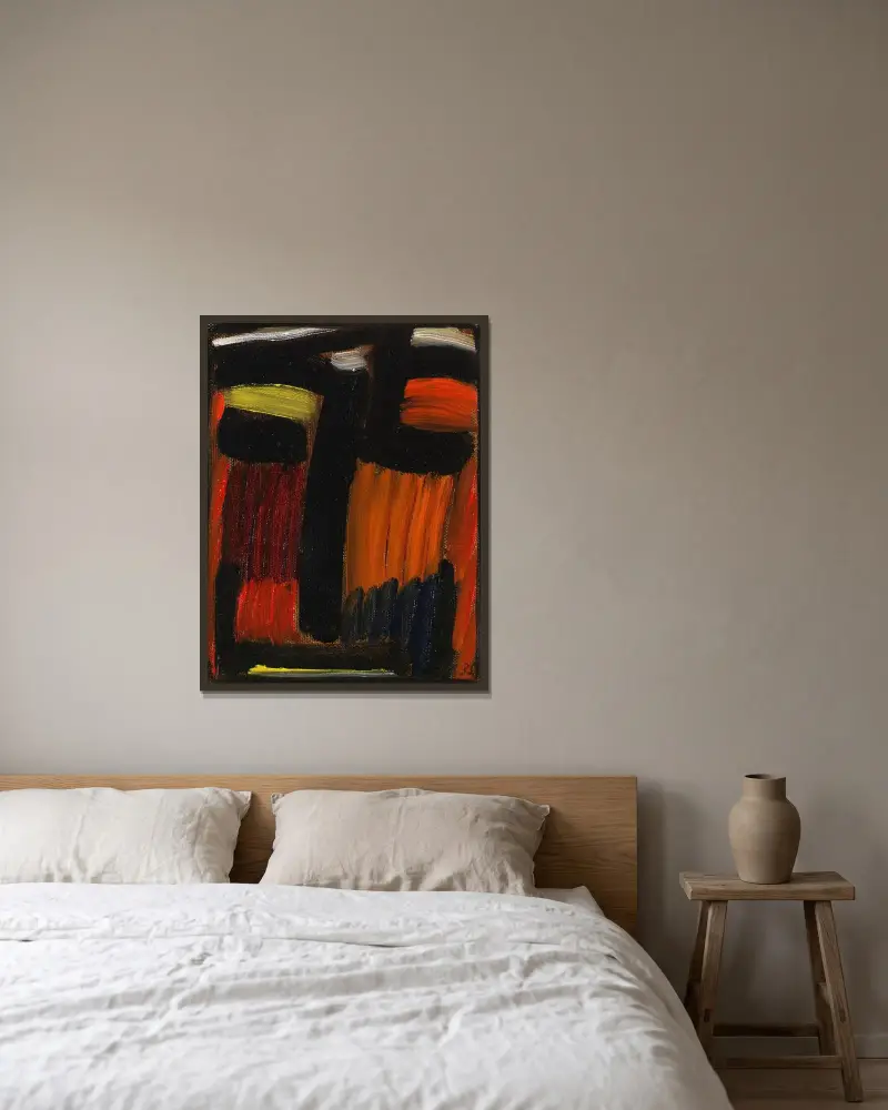 Meditation, 1935 – Nr. 1 von Alexej von Jawlensky gerahmt an einer Wand