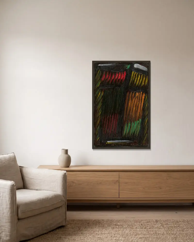 Meditation. Vergesse mich nicht von Alexej von Jawlensky gerahmt an einer Wand