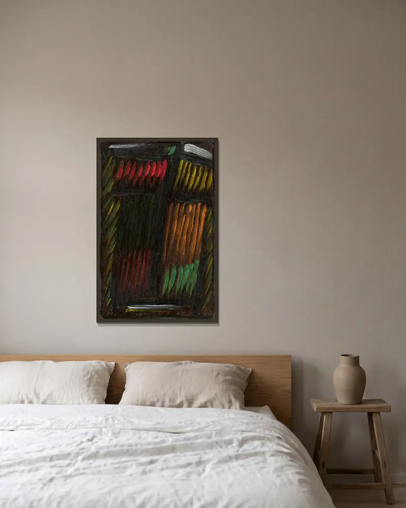 Meditation. Vergesse mich nicht von Alexej von Jawlensky gerahmt an einer Wand