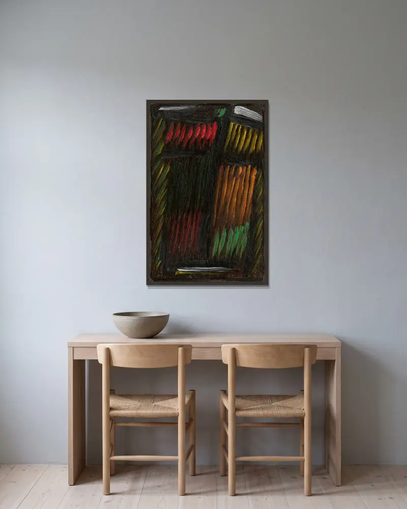 Meditation. Vergesse mich nicht von Alexej von Jawlensky gerahmt an einer Wand