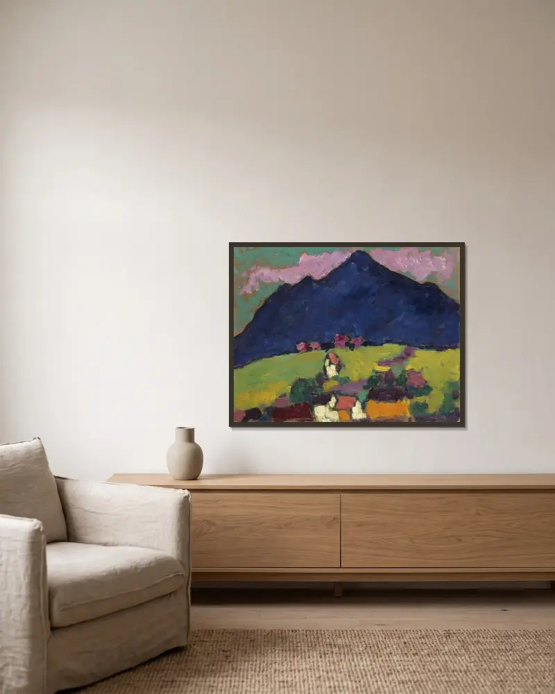 Murnau von Alexej von Jawlensky gerahmt an einer Wand