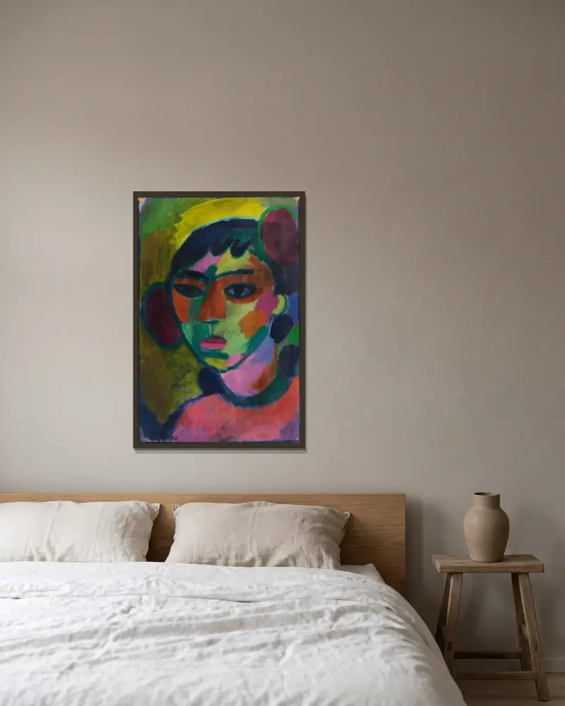 Porträt von Alexej von Jawlensky gerahmt an einer Wand