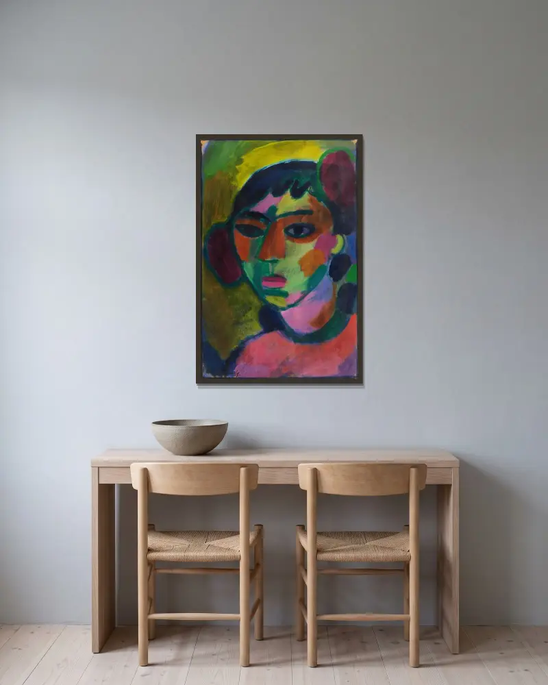 Porträt von Alexej von Jawlensky gerahmt an einer Wand