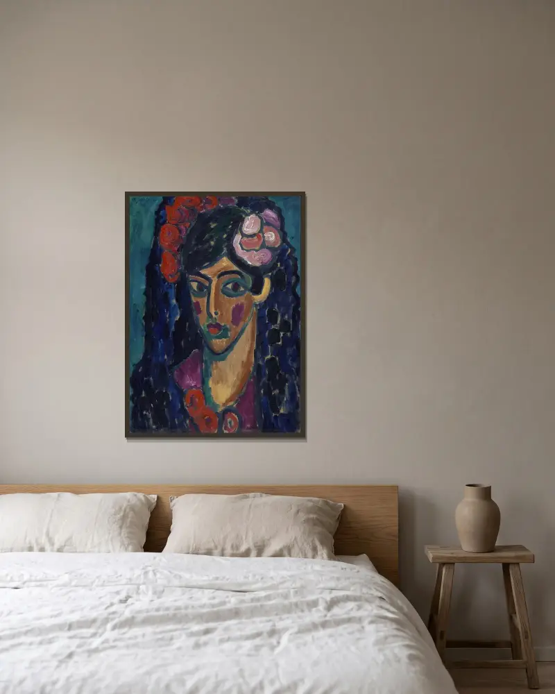 Hiszpan, 1913, Alexej von Jawlensky w ramie na ścianie
