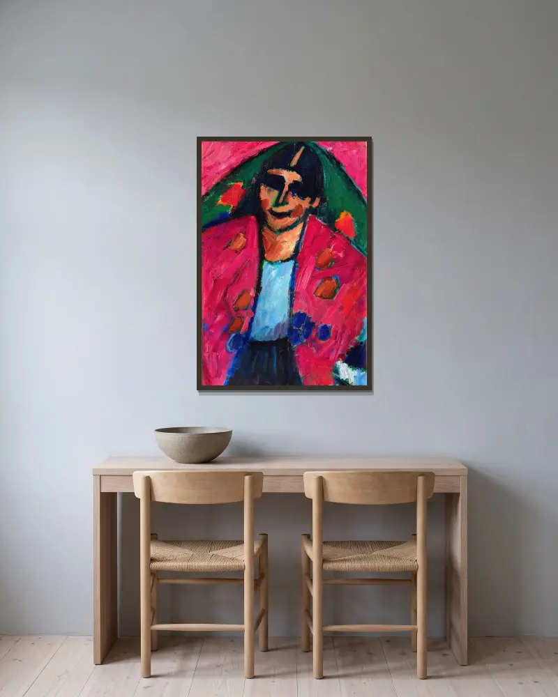 Španěl, 1909, Alexej von Jawlensky v rámu na stěně