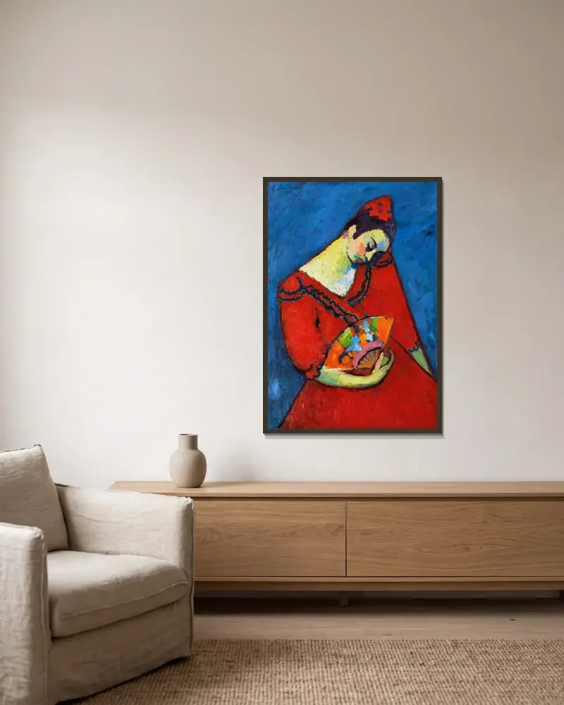 Tancerka hiszpańska, Alexej von Jawlensky w ramie na ścianie