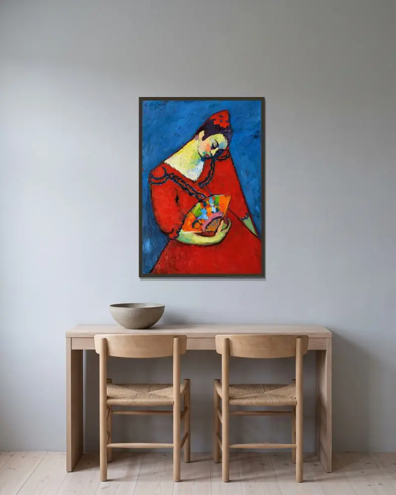 Tancerka hiszpańska, Alexej von Jawlensky w ramie na ścianie