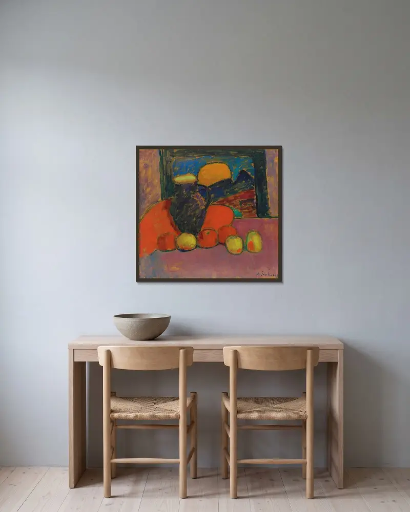 Martwa natura, 1910 – nr 1, Alexej von Jawlensky w ramie na ścianie