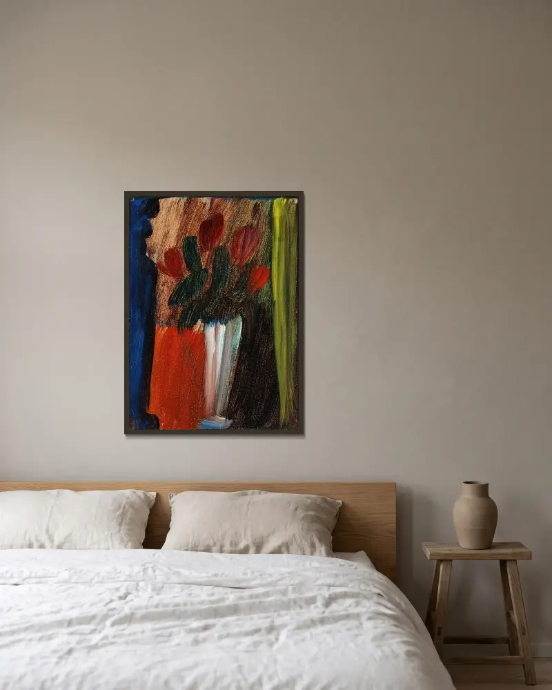 Martwa natura (Kwiaty w białym wazonie), 1936, Alexej von Jawlensky w ramie na ścianie