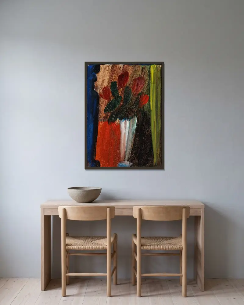Martwa natura (Kwiaty w białym wazonie), 1936, Alexej von Jawlensky w ramie na ścianie