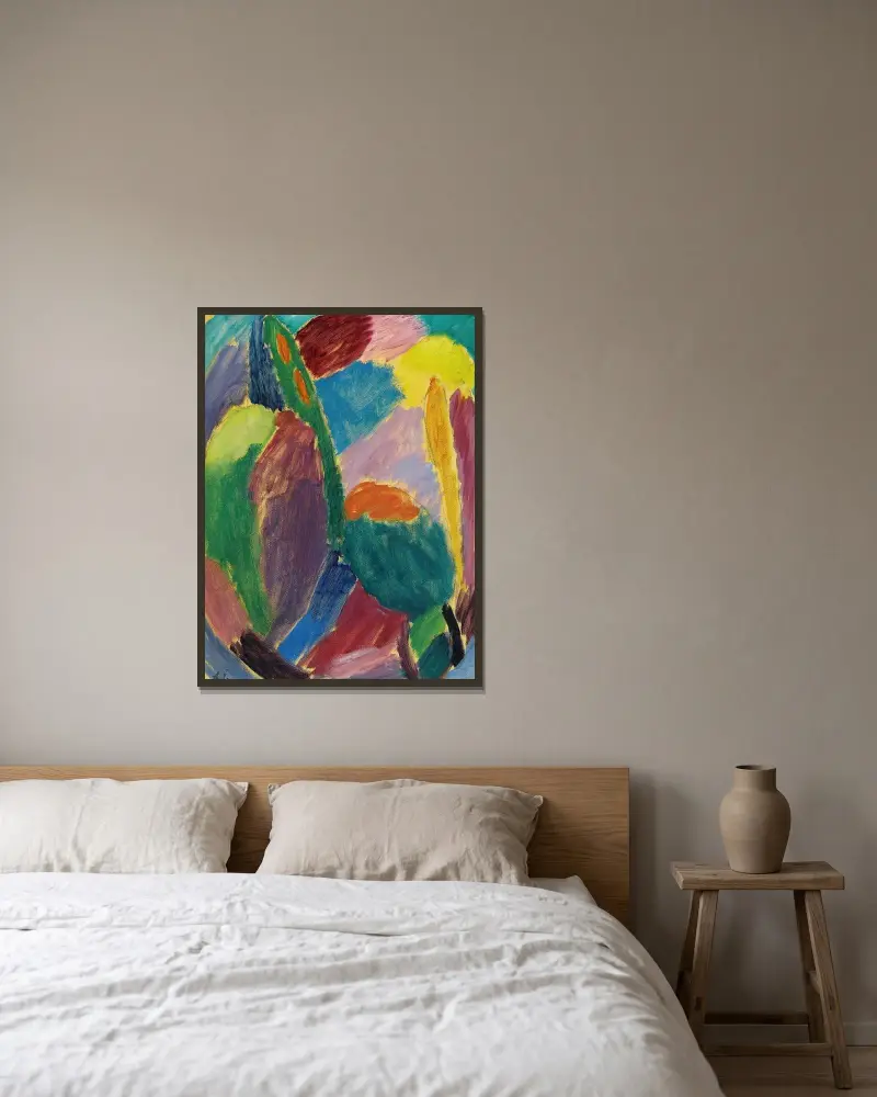 Variace, 1921, Alexej von Jawlensky v rámu na stěně
