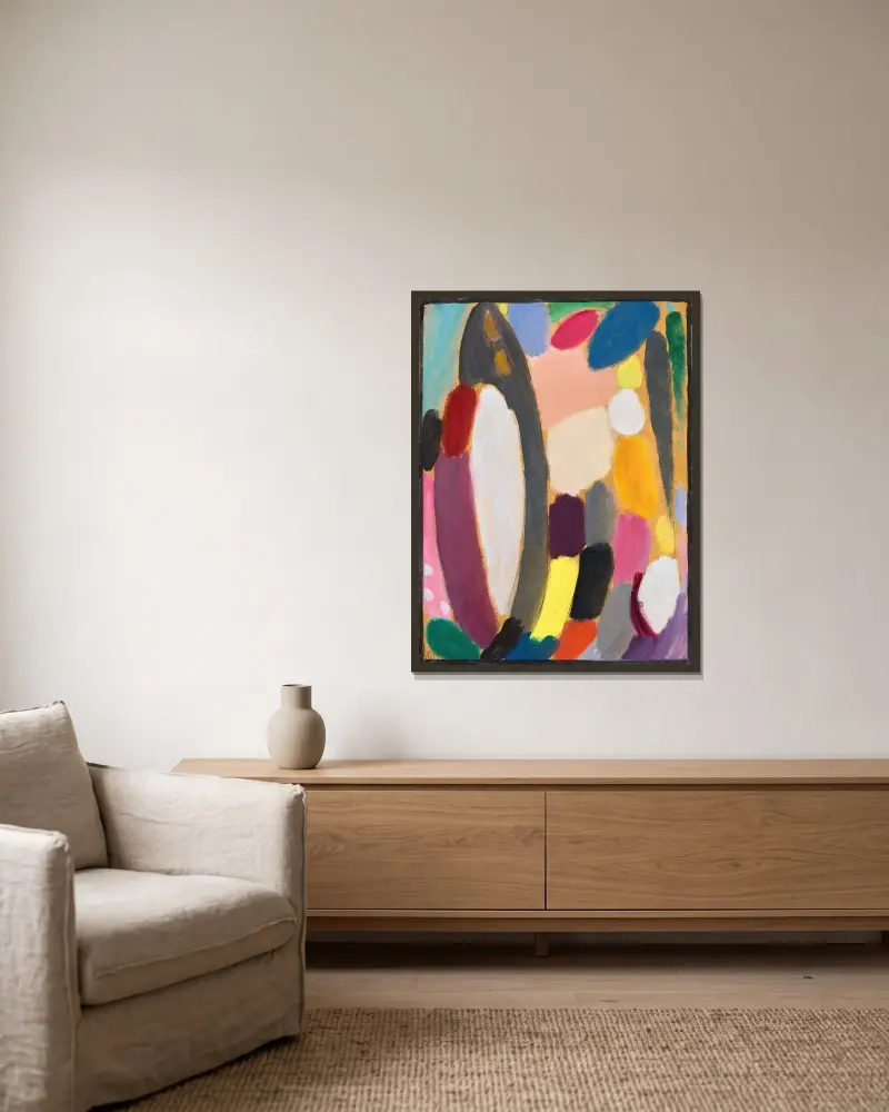 Variation, 1918 von Alexej von Jawlensky gerahmt an einer Wand