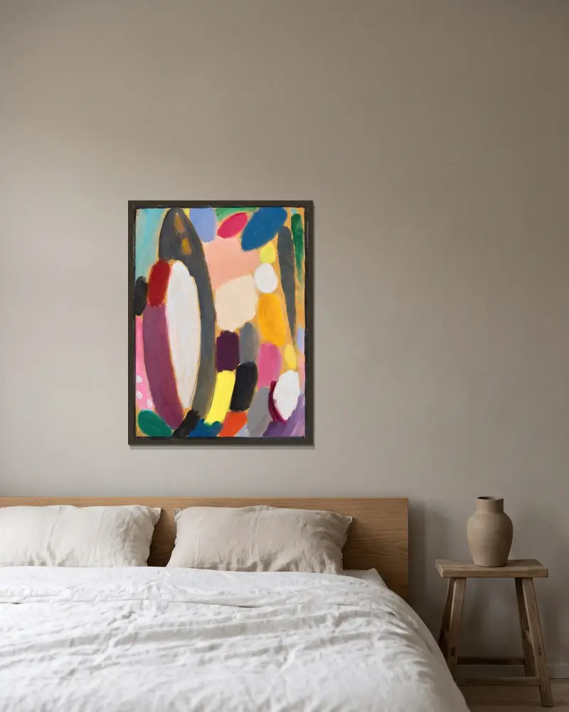 Variation, 1918 von Alexej von Jawlensky gerahmt an einer Wand