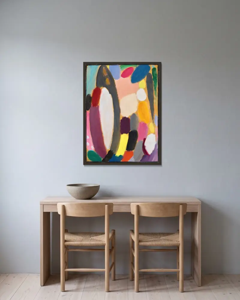 Variation, 1918 von Alexej von Jawlensky gerahmt an einer Wand