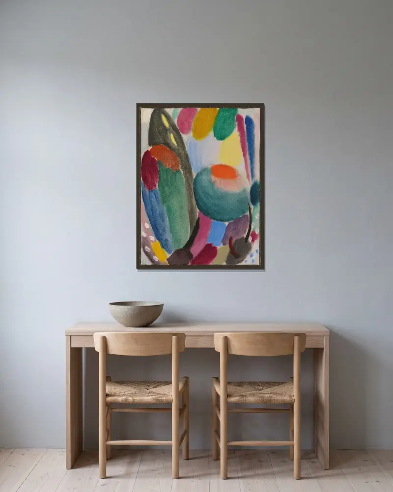 Variation; Duft und Frische (Holland) av Alexej von Jawlensky inramad på en vägg