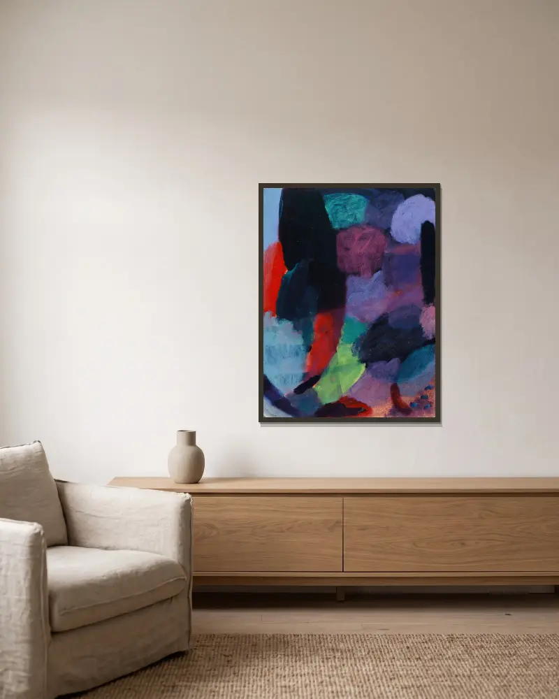 Variation, Nacht von Alexej von Jawlensky gerahmt an einer Wand