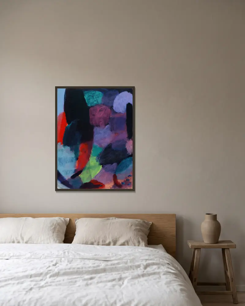 Variation, Nacht von Alexej von Jawlensky gerahmt an einer Wand