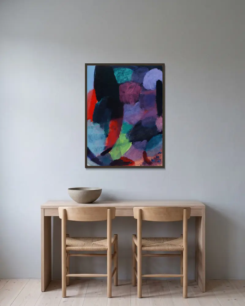 Variation, Nacht von Alexej von Jawlensky gerahmt an einer Wand