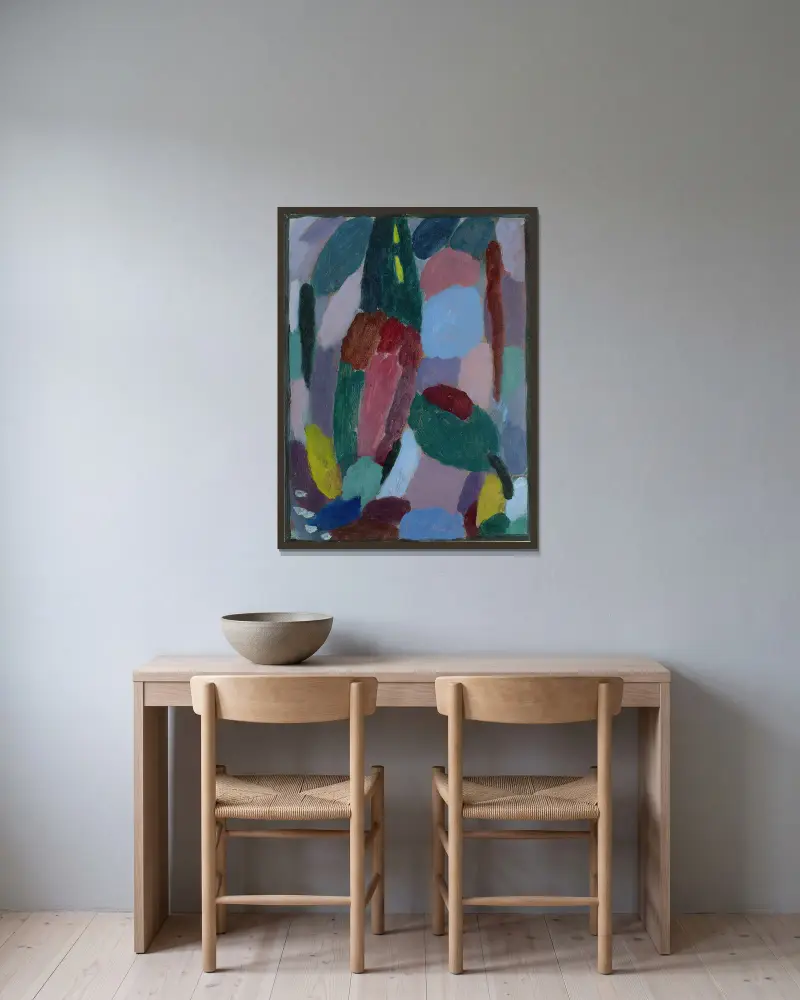 Variation, Dämmerung von Alexej von Jawlensky gerahmt an einer Wand