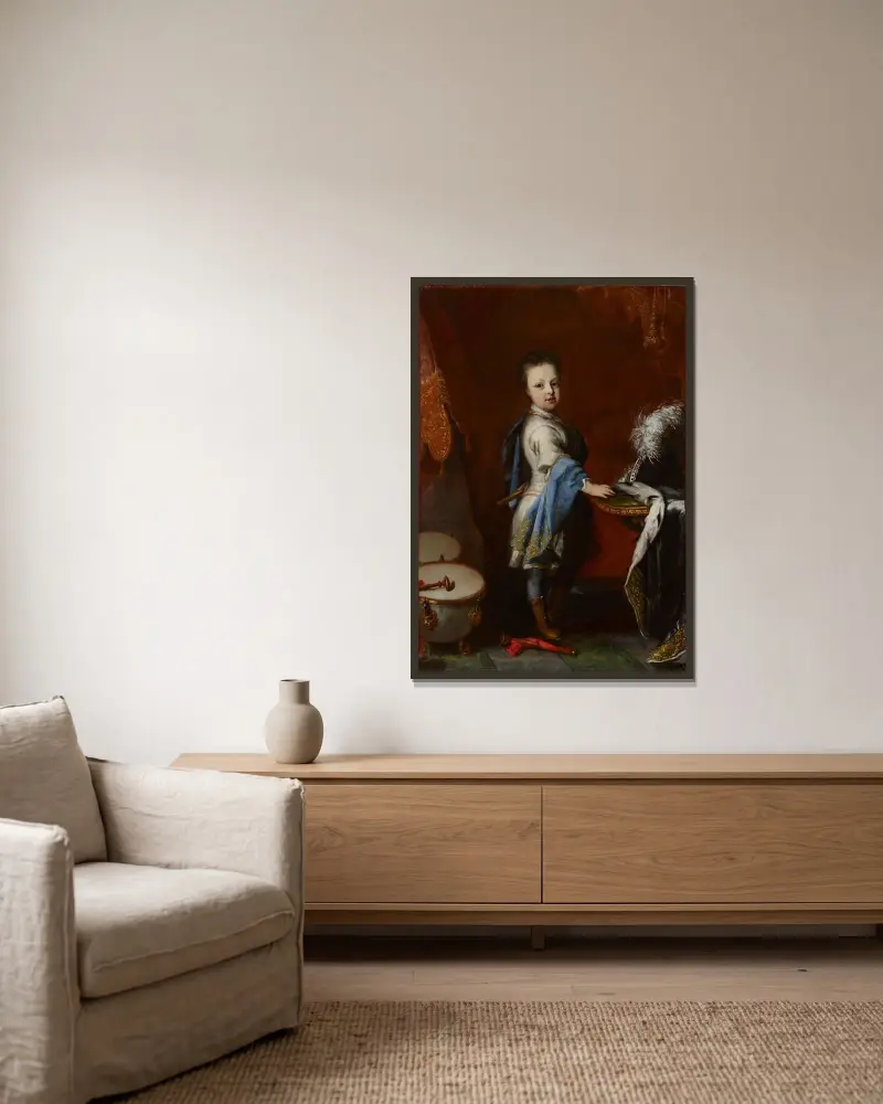 Duke Of Holstein-Gottorp, Karl Fredrik As A Child av David von Krafft inramad på en vägg