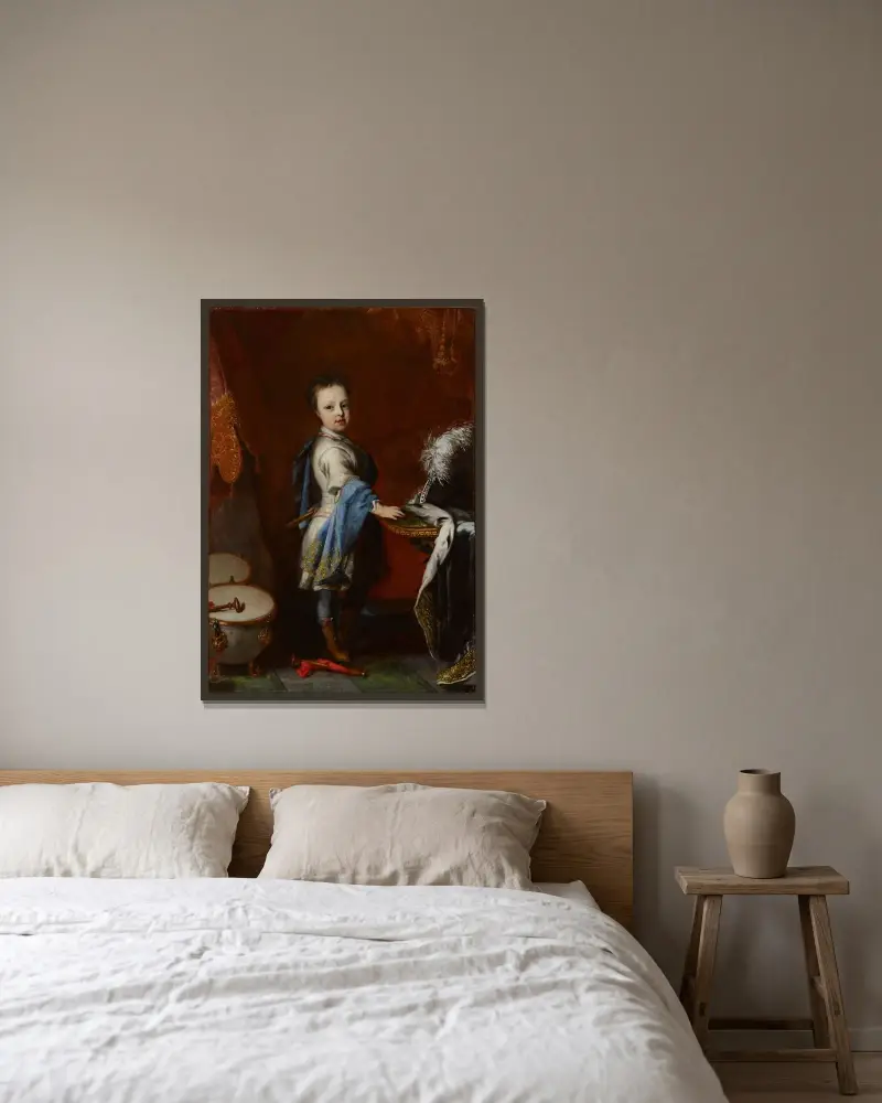 Duke Of Holstein-Gottorp, Karl Fredrik As A Child av David von Krafft inramad på en vägg
