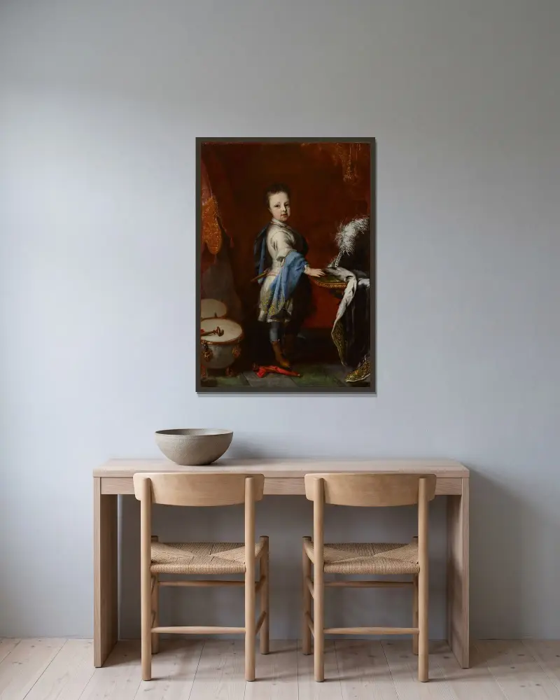 Duke Of Holstein-Gottorp, Karl Fredrik As A Child av David von Krafft inramad på en vägg