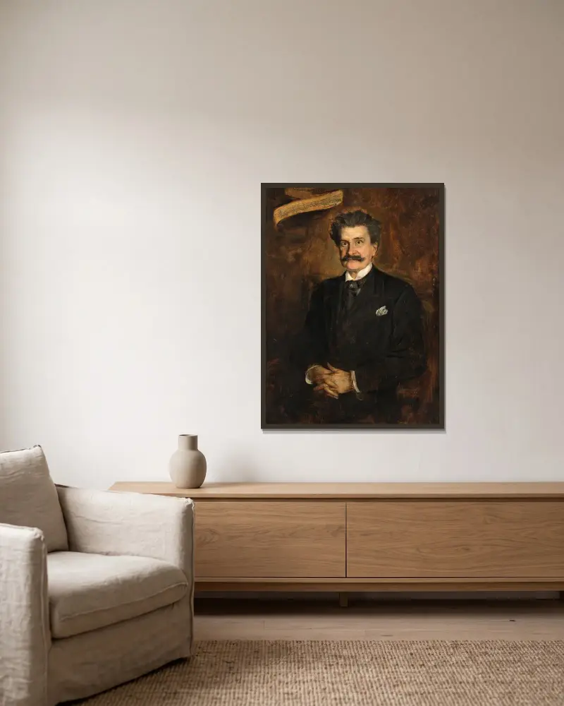 Johann Strauß (Sohn), Komponist av Franz von Lenbach inramad på en vägg
