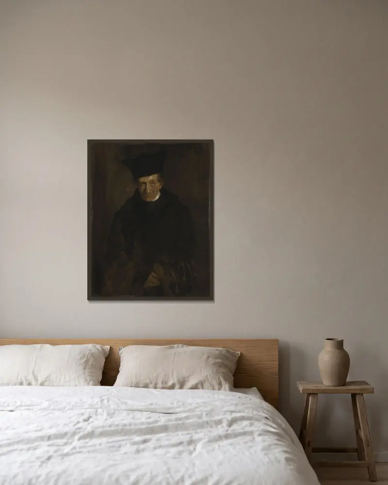 The Theologian Ignaz von Döllinger av Franz von Lenbach inramad på en vägg
