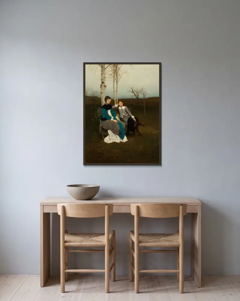 Adagio, Gabriel von Max v rámu na stěně