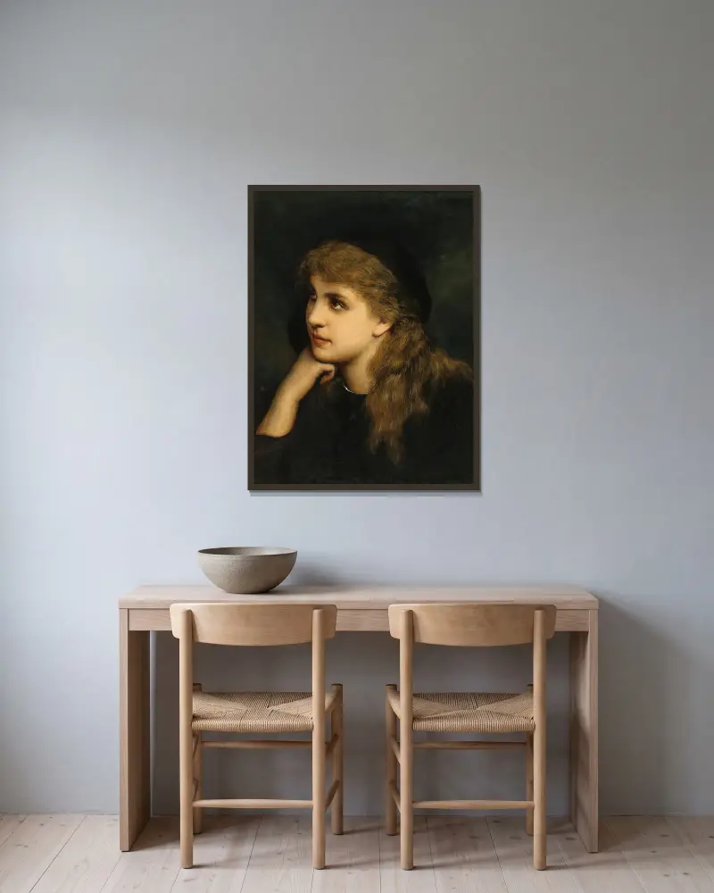 Markéta, Gabriel von Max v rámu na stěně