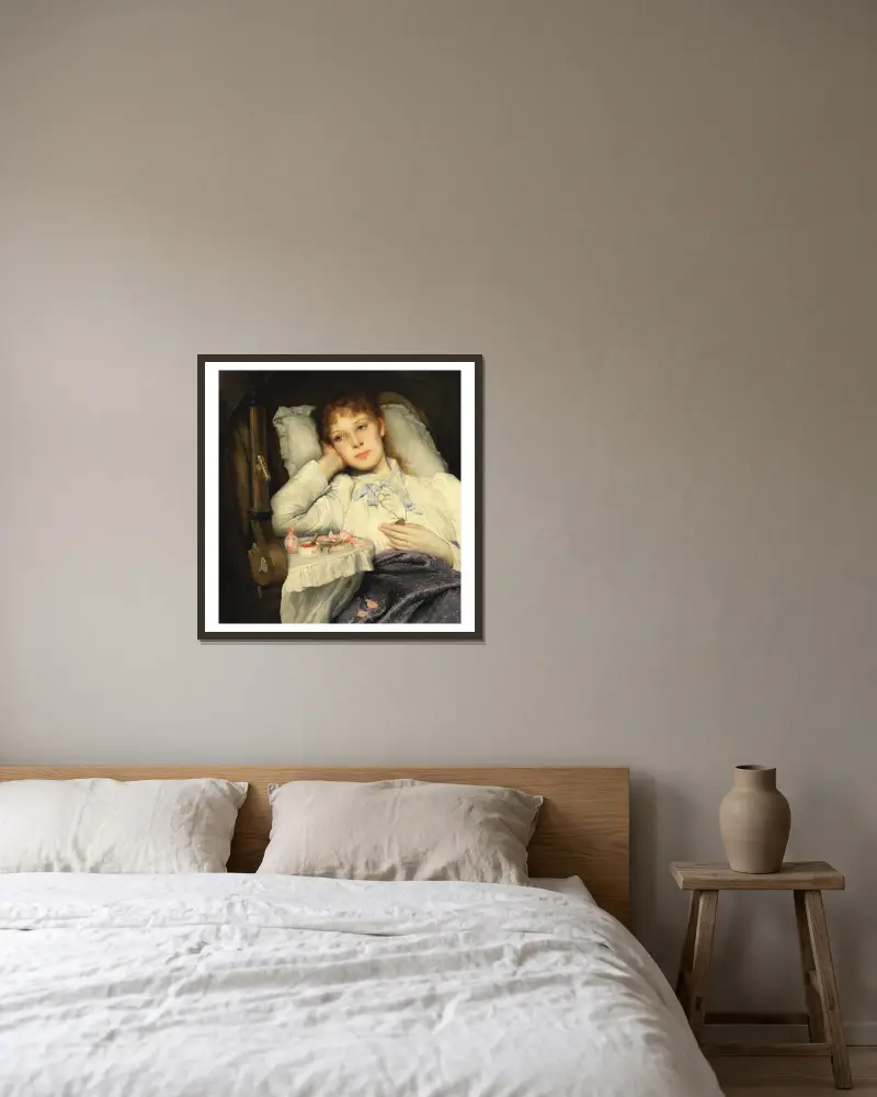 Traviata, Gabriel von Max v rámu na stěně