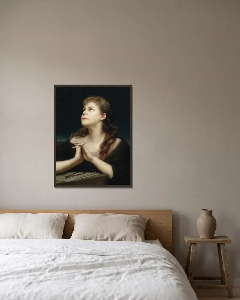 Urania, Gabriel von Max v rámu na stěně