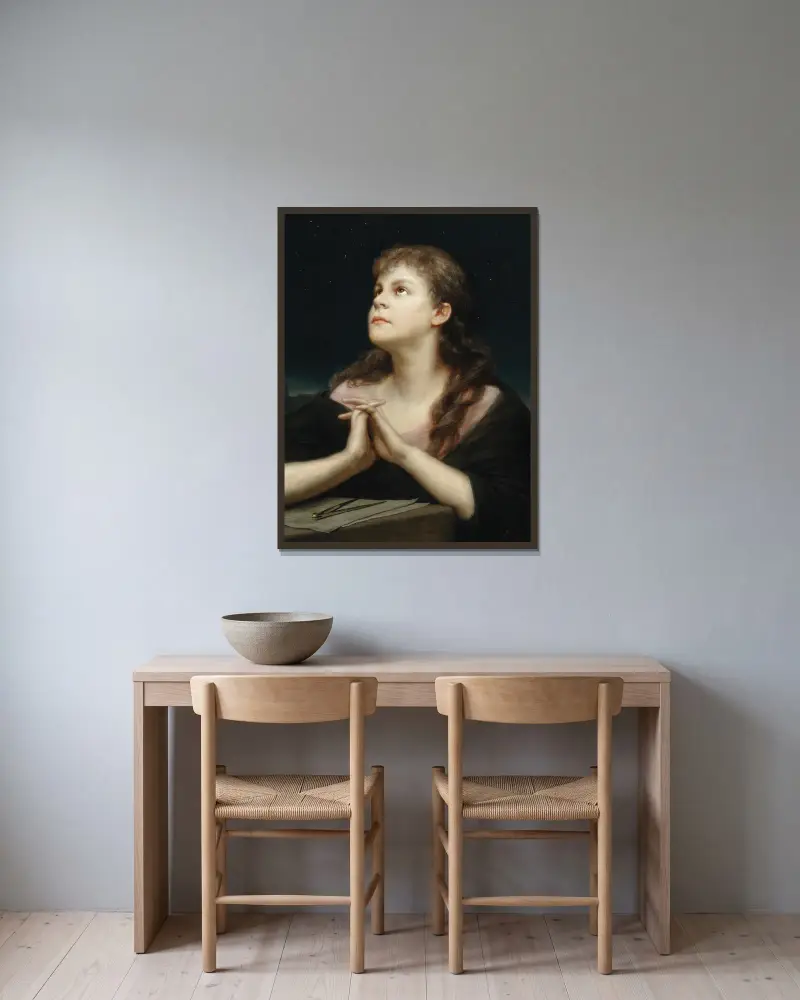 Urania, Gabriel von Max v rámu na stěně