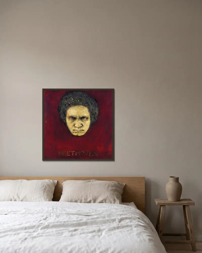 Beethoven, Franz von Stuck v rámu na stěně