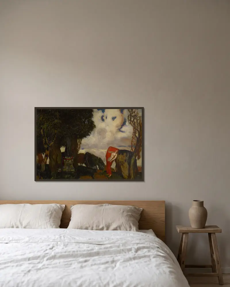 Ifigenie v Aulidě, Franz von Stuck v rámu na stěně