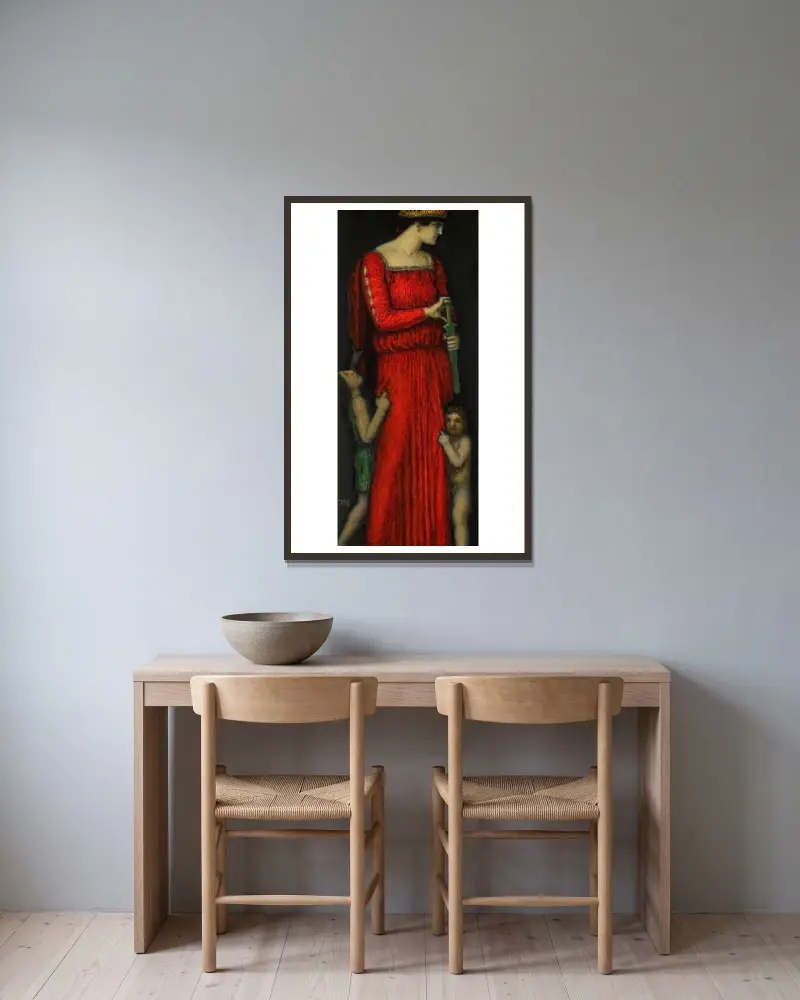 Médeia, Franz von Stuck v rámu na stěně