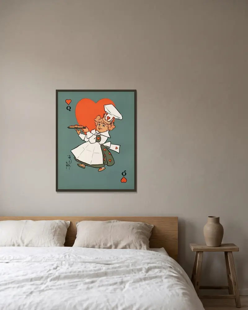 Denslows Mutter-Gänse-Illustration 30 von William Wallace Denslow gerahmt an einer Wand