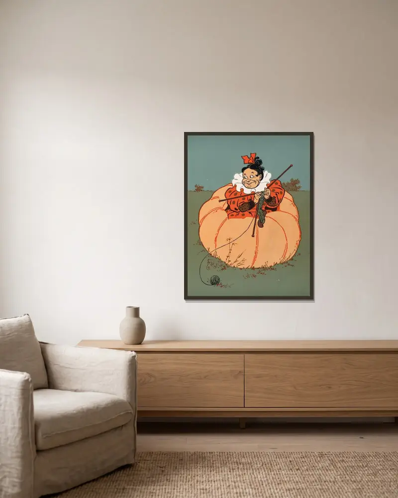 Denslow’s Mother Goose Pl 42 av William Wallace Denslow inramad på en vägg