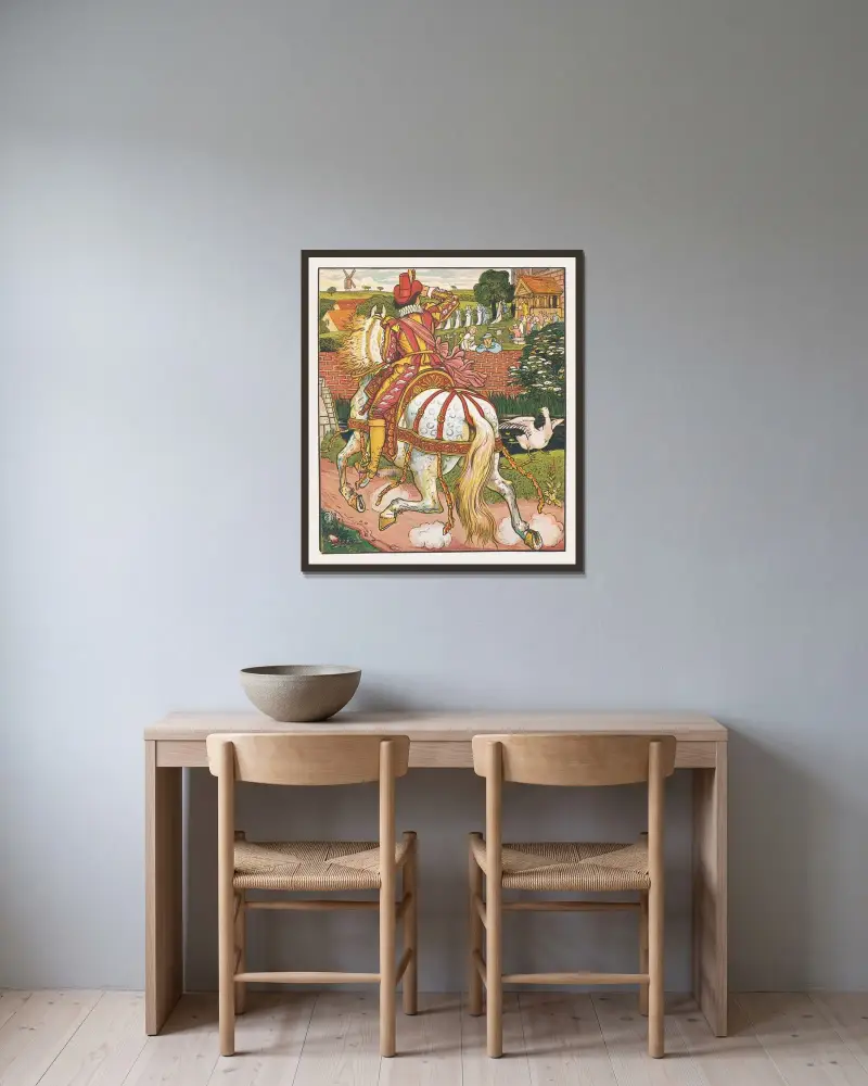 Goody Two Shoes, Tafel 5 von Walter Crane gerahmt an einer Wand