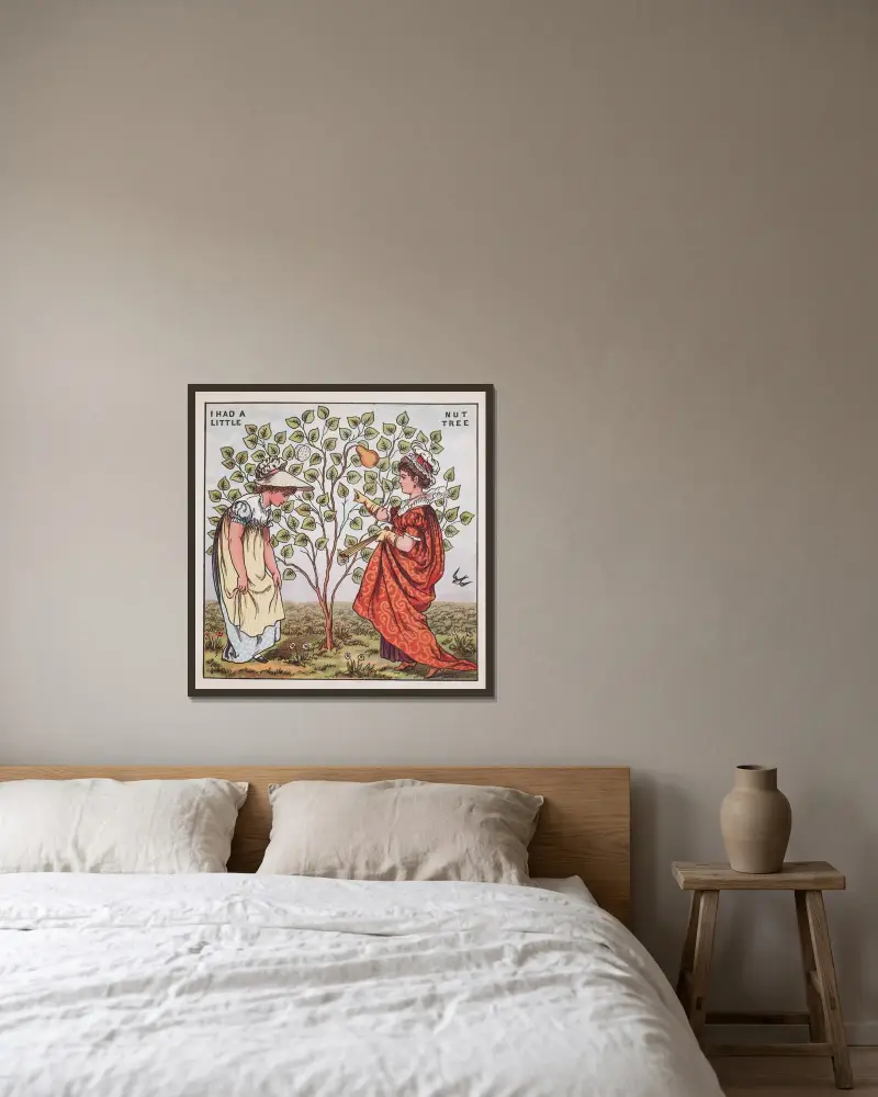 Ich hatte ein kleines Nussbäumchen von Walter Crane gerahmt an einer Wand