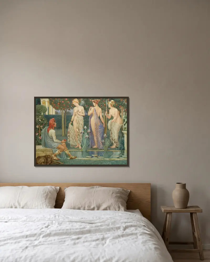 Paris dom av Walter Crane inramad på en vägg