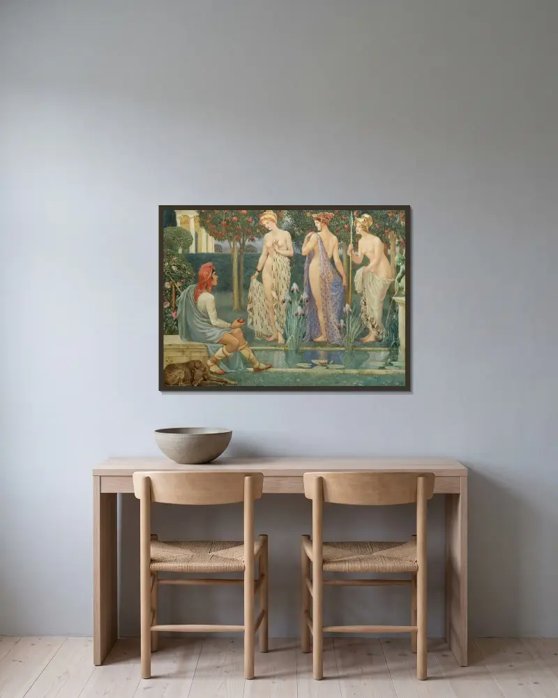 Paris dom av Walter Crane inramad på en vägg