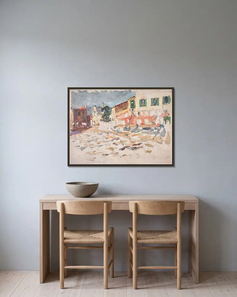 Kwadrat, Wassily Kandinsky w ramie na ścianie