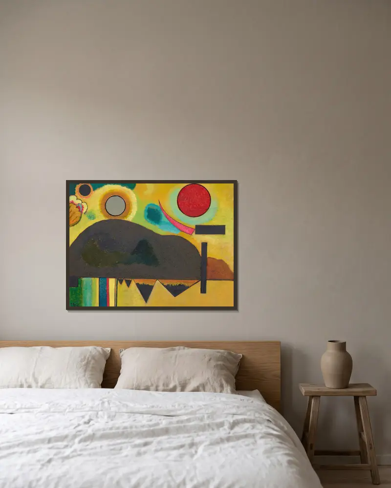 Počátek, Wassily Kandinsky v rámu na stěně