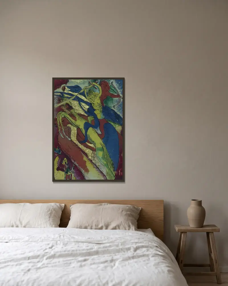 Apokaliptyczni jeźdźcy I, Wassily Kandinsky w ramie na ścianie