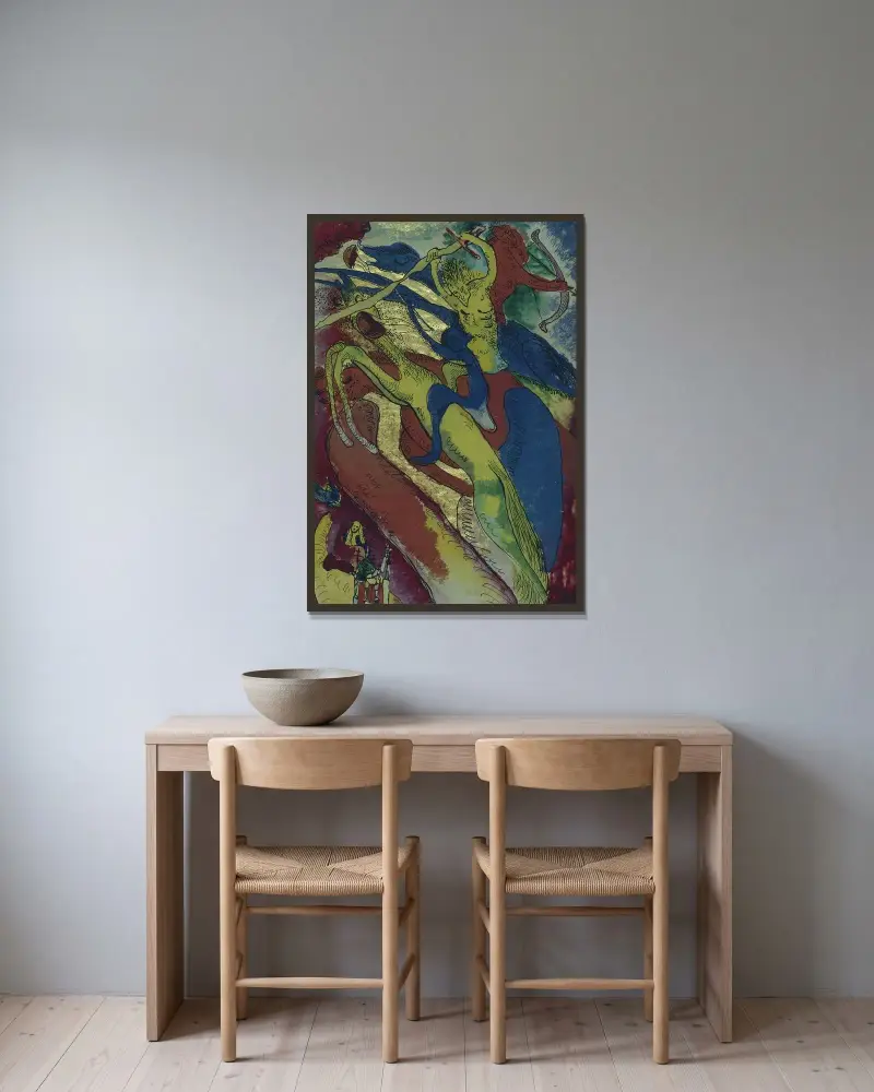 Apokaliptyczni jeźdźcy I, Wassily Kandinsky w ramie na ścianie