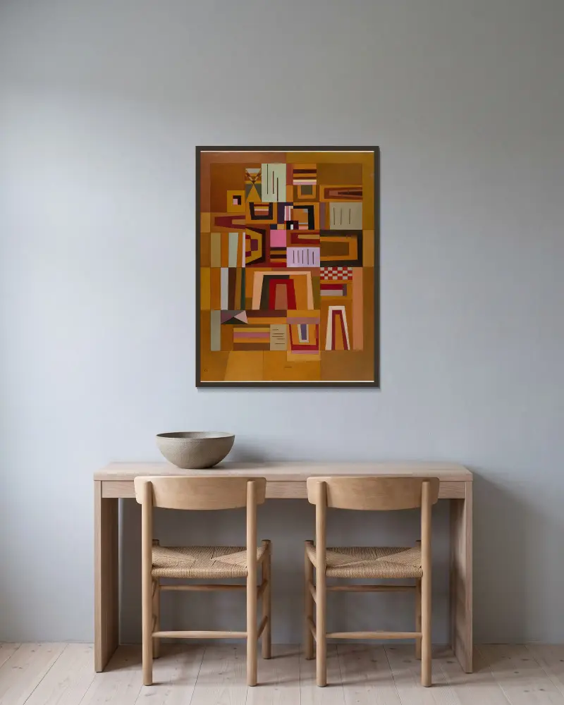 Ausgleichrosa, Wassily Kandinsky w ramie na ścianie