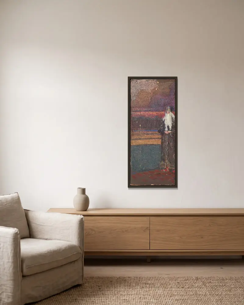 Bärtiger alter Mann von Wassily Kandinsky gerahmt an einer Wand