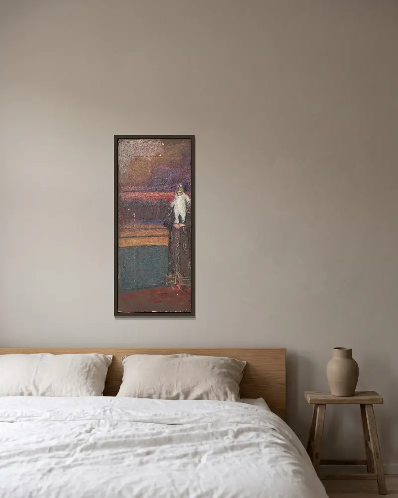 Bärtiger alter Mann von Wassily Kandinsky gerahmt an einer Wand