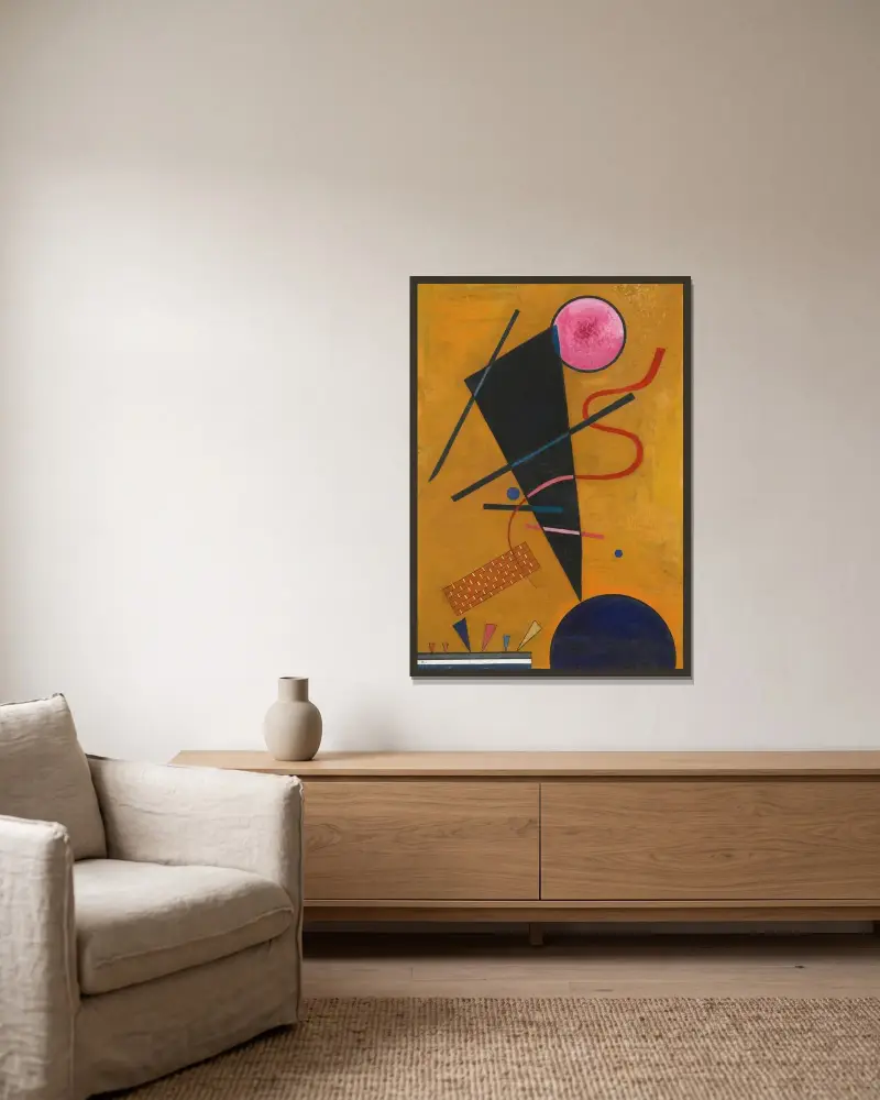 Berührung von Wassily Kandinsky gerahmt an einer Wand